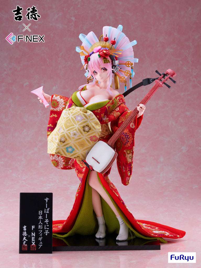 フェネクスの吉徳×すーぱーそに子の日本人形フィギュア, yoshitoku×Super Sonico japanese doll figure from FNEX