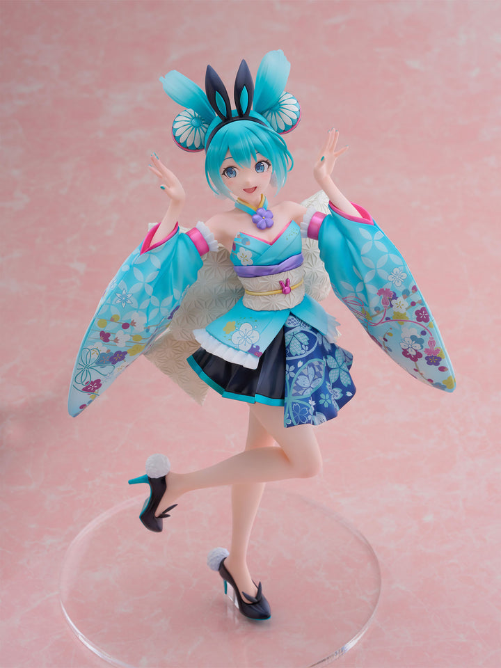 初音ミク 桜ミク　フィギュア　セット AMP バニー タイトー 桜ミク AMP＋ フィギュア 桜提灯ver. 【新品・未開封