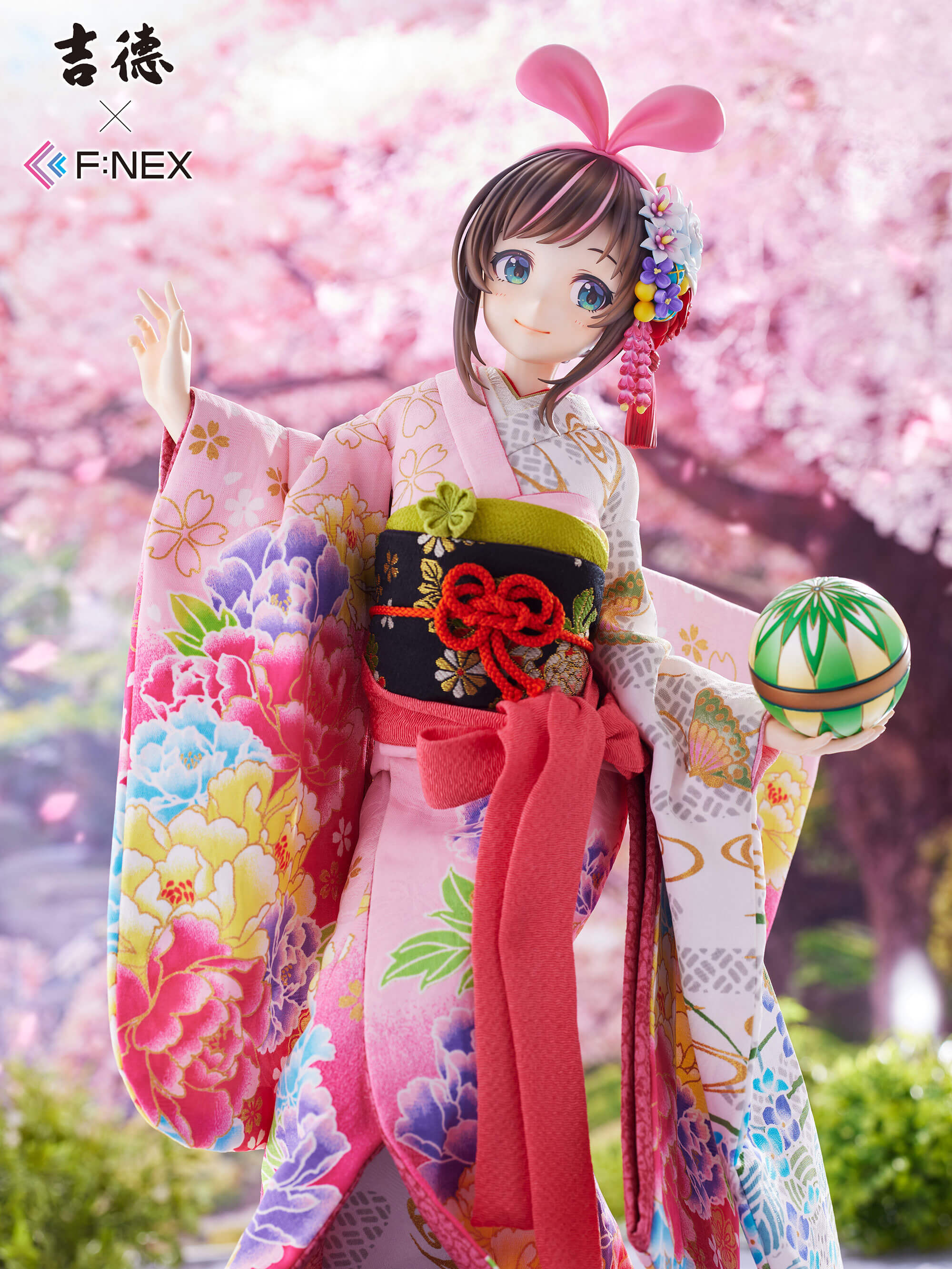日本人形  2 吉徳×F:NEX 一子／二子 -日本人形- 1/4スケールフィギュア セット