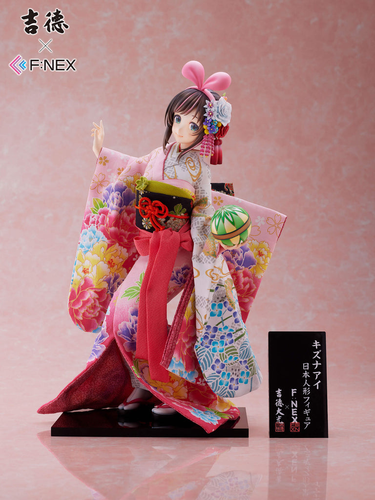フェネクスの吉徳×キズナアイの日本人形フィギュア, yoshitoku×Kizuna AI japanese doll figure from FNEX