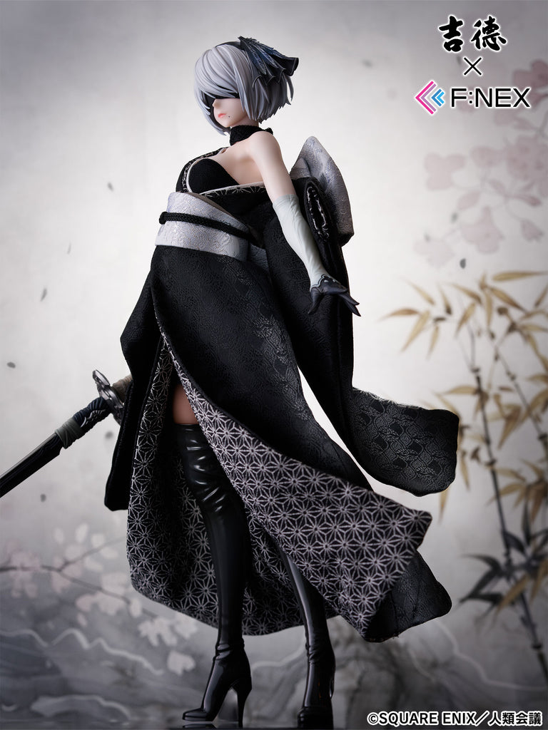 フェネクスの「ニーア オートマタ Ver1.1a」ヨルハ二号B型の吉徳 日本人形フィギュア,NieR:Automata Ver1.1a 2B Japanese Doll figure from FNEX