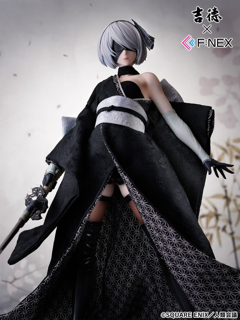 フェネクスの「ニーア オートマタ Ver1.1a」ヨルハ二号B型の吉徳 日本人形フィギュア,NieR:Automata Ver1.1a 2B Japanese Doll figure from FNEX