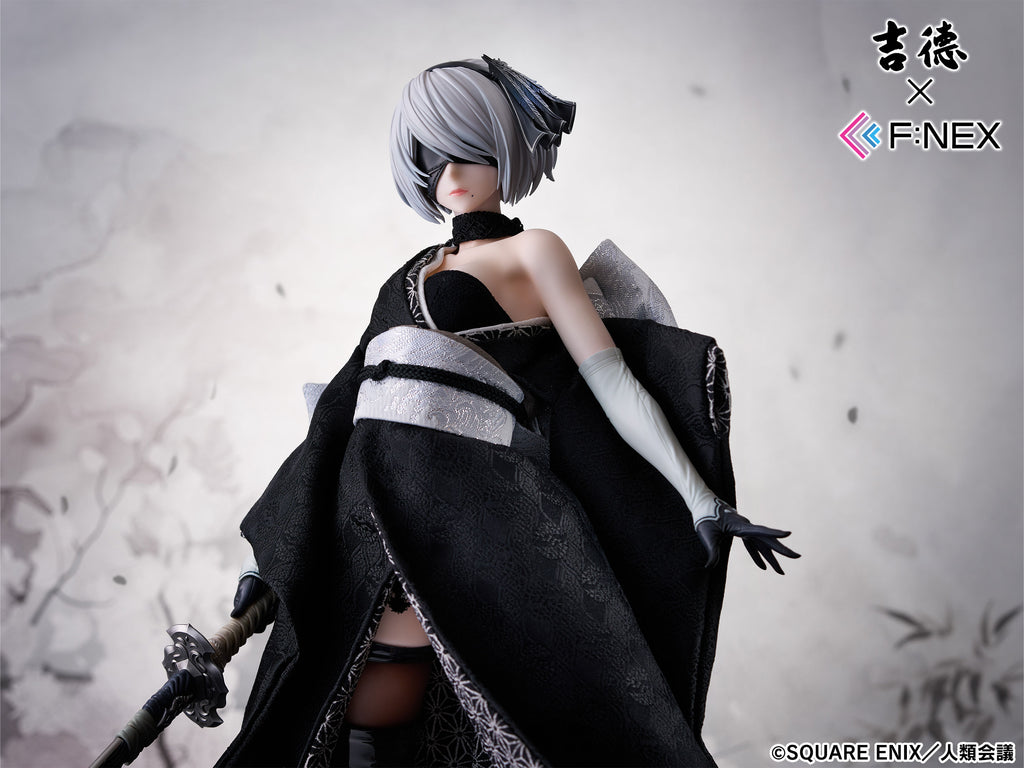 フェネクスの「ニーア オートマタ Ver1.1a」ヨルハ二号B型の吉徳 日本人形フィギュア,NieR:Automata Ver1.1a 2B Japanese Doll figure from FNEX