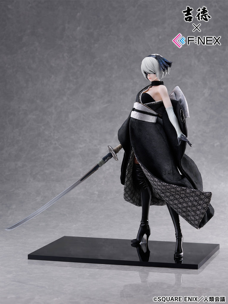 フェネクスの「ニーア オートマタ Ver1.1a」ヨルハ二号B型の吉徳 日本人形フィギュア,NieR:Automata Ver1.1a 2B Japanese Doll figure from FNEX