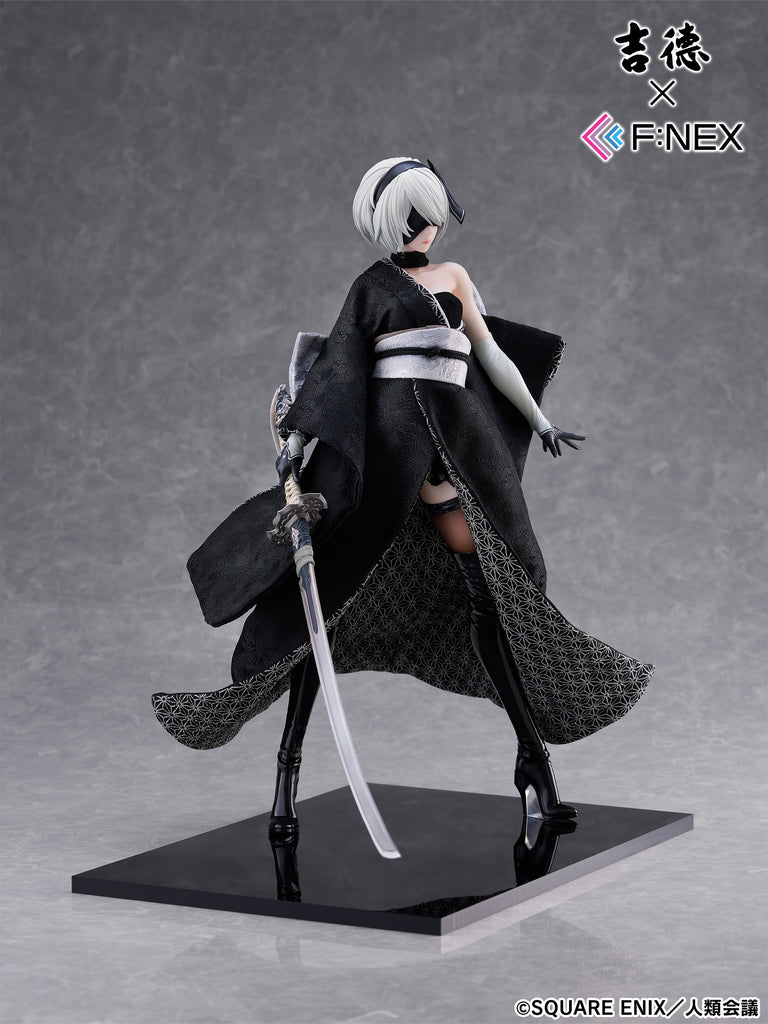 フェネクスの「ニーア オートマタ Ver1.1a」ヨルハ二号B型の吉徳 日本人形フィギュア,NieR:Automata Ver1.1a 2B Japanese Doll figure from FNEX