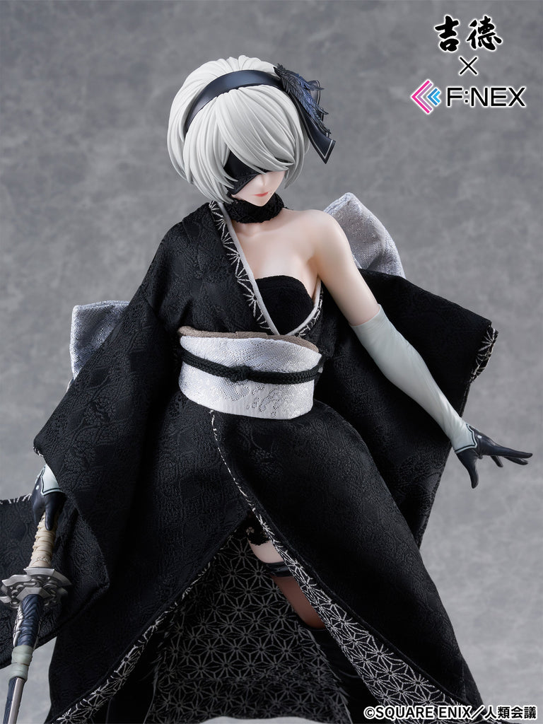 フェネクスの「ニーア オートマタ Ver1.1a」ヨルハ二号B型の吉徳 日本人形フィギュア,NieR:Automata Ver1.1a 2B Japanese Doll figure from FNEX