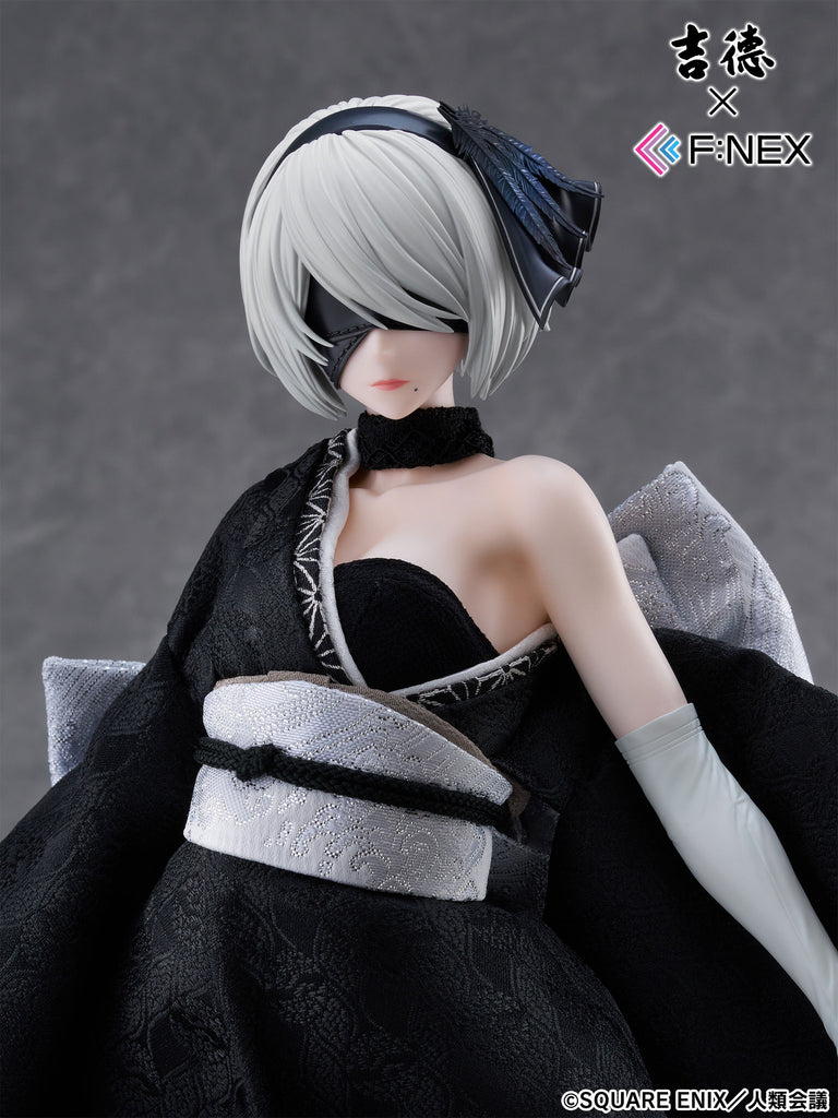 フェネクスの「ニーア オートマタ Ver1.1a」ヨルハ二号B型の吉徳 日本人形フィギュア,NieR:Automata Ver1.1a 2B Japanese Doll figure from FNEX