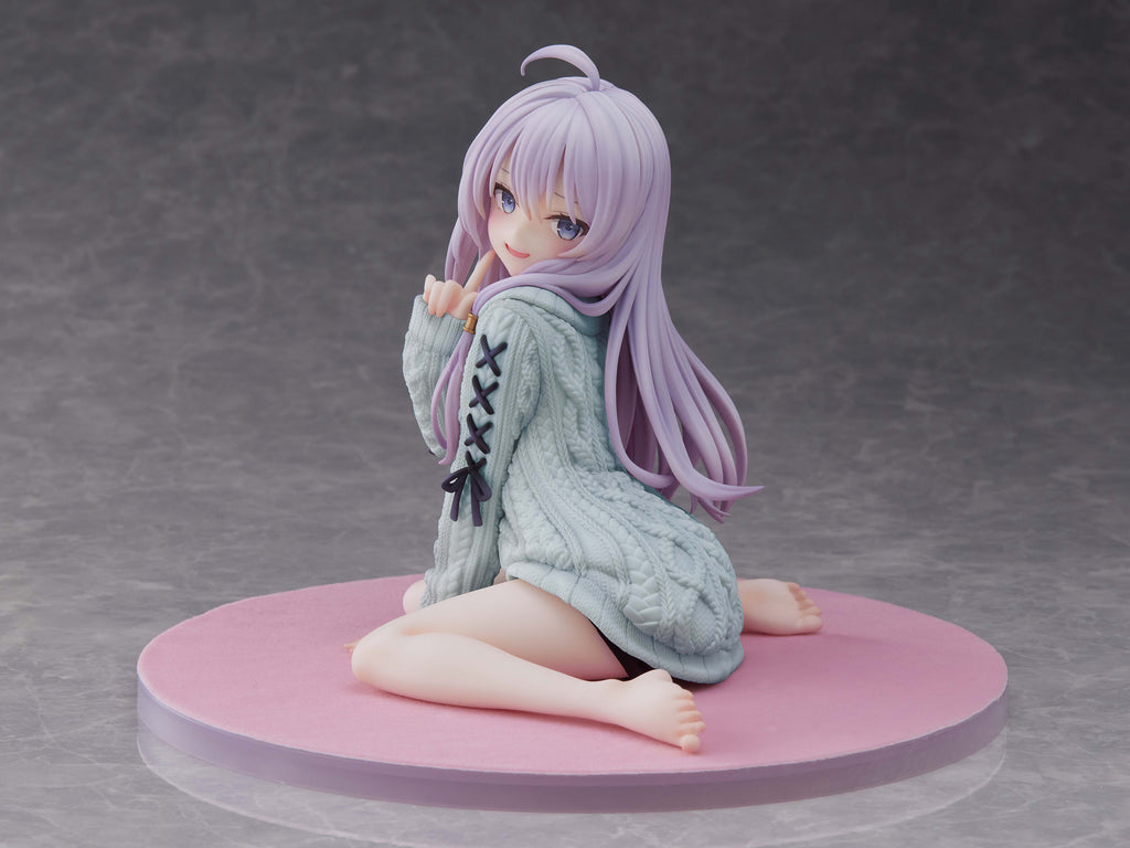フェネクスの「魔女の旅々」イレイナ 青ニットバージョンのフィギュア,The Journey of Elaina Elaina kint ver. Repaint BLUE figure from FNEX