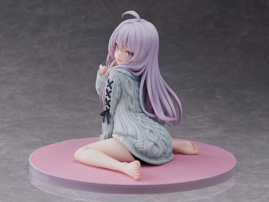 フェネクスの「魔女の旅々」イレイナ 青ニットバージョンのフィギュア,The Journey of Elaina Elaina kint ver. Repaint BLUE figure from FNEX