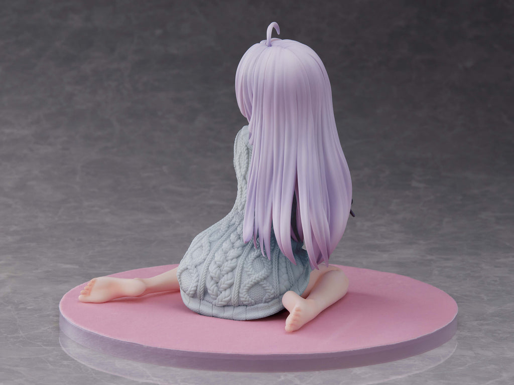 フェネクスの「魔女の旅々」イレイナ 青ニットバージョンのフィギュア,The Journey of Elaina Elaina kint ver. Repaint BLUE figure from FNEX