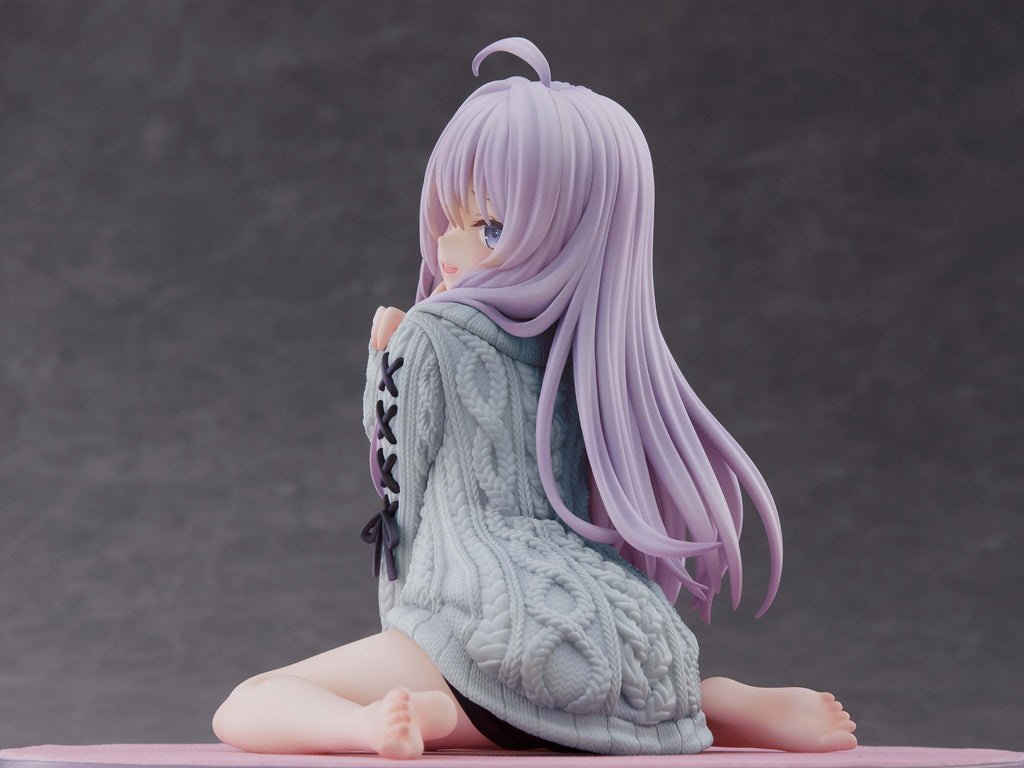 フェネクスの「魔女の旅々」イレイナ 青ニットバージョンのフィギュア,The Journey of Elaina Elaina kint ver. Repaint BLUE figure from FNEX