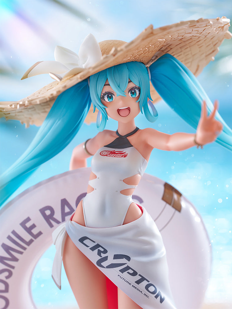 テニトルの「初音ミク」レーシングミク 2024 トロピカルバージョンのフィギュア,Hatsune Miku Racing Miku 2024 Tropical Ver. figure from TENITOL