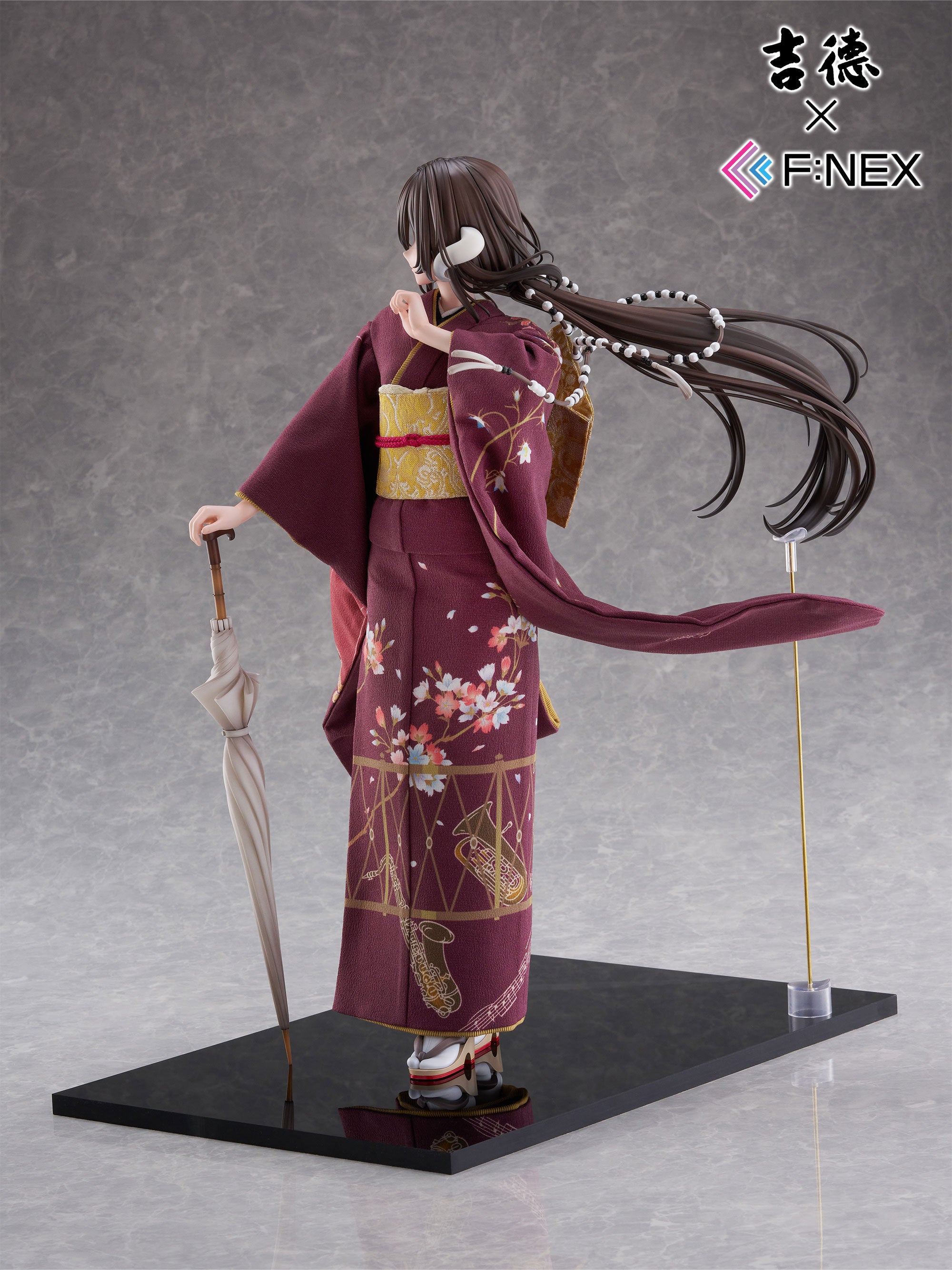 小町人形　峰徳作　扇 吉徳×F:NEX 三笠 青花小町ver. -日本人形- 1/4スケールフィギュア
