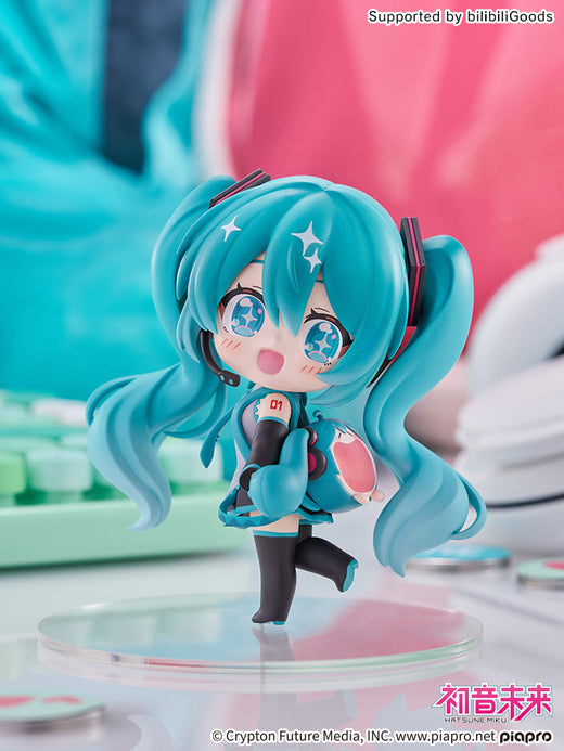 テニトルの「初音ミク」ふわふわ可愛い笑顔バッグ(ミニ)のフィギュア,Hatsune Miku UWA bag[mini] figure from TENITOL