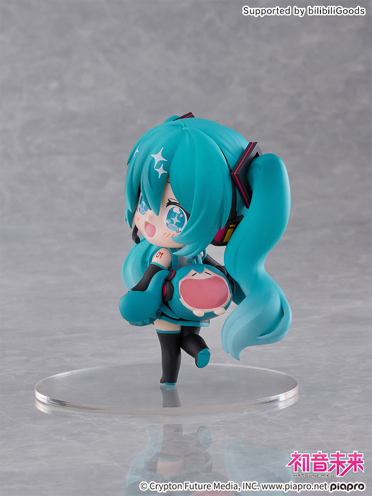 テニトルの「初音ミク」ふわふわ可愛い笑顔バッグ(ミニ)のフィギュア,Hatsune Miku UWA bag[mini] figure from TENITOL