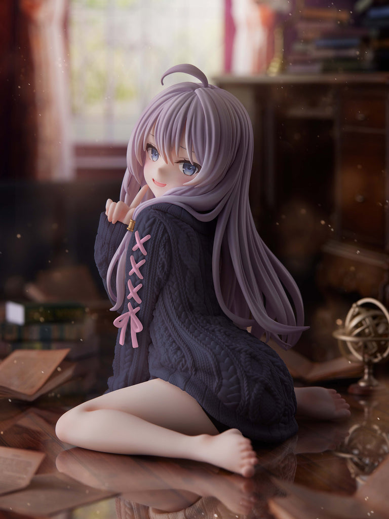 フェネクスの「魔女の旅々」イレイナ 紫ニットバージョンのフィギュア,The Journey of Elaina Elaina kint ver. Repaint PURPLE figure from FNEX