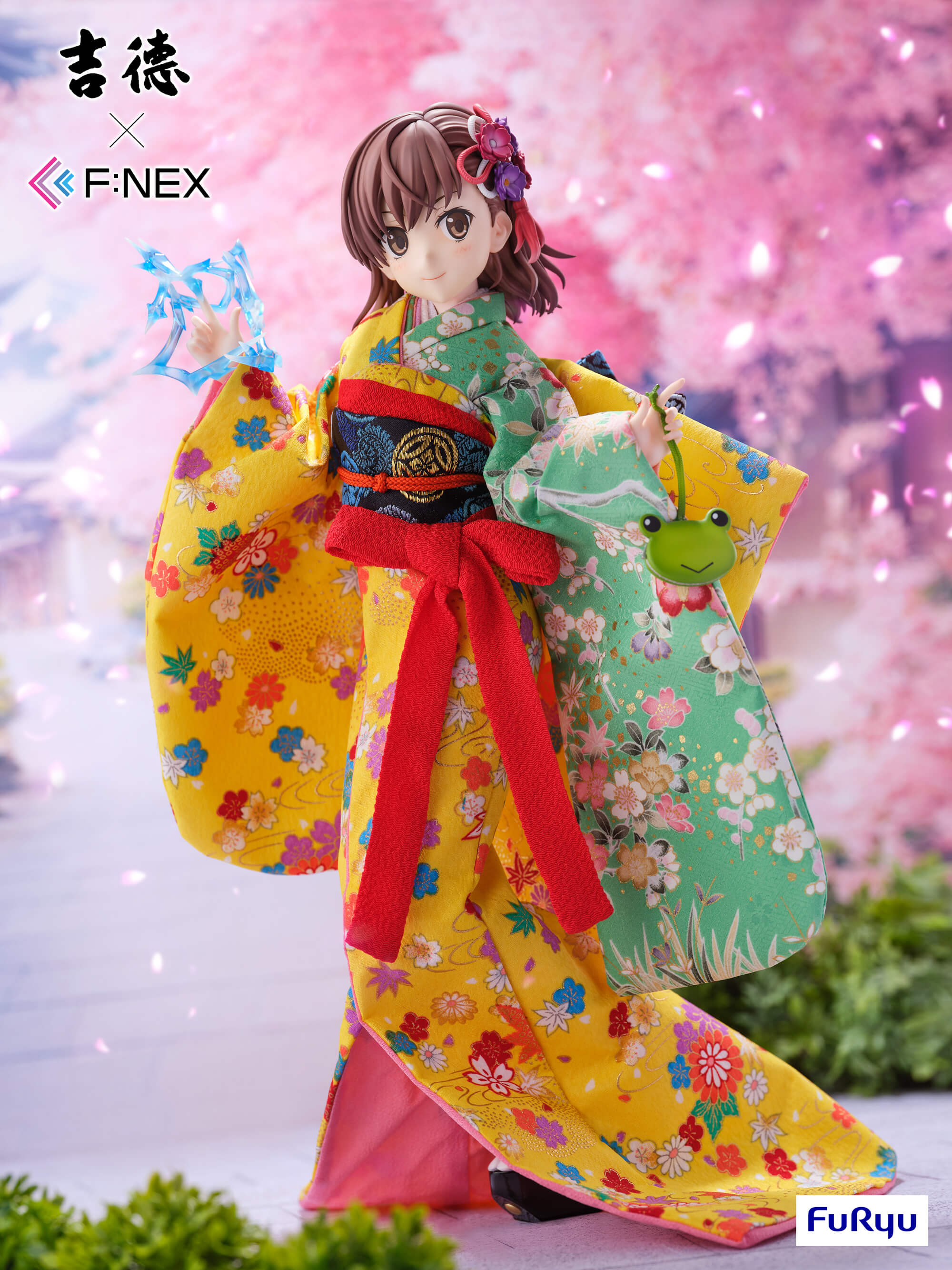 美少女フィギュアセット9点 吉徳×F:NEX 御坂美琴 -日本人形- 1/4スケールフィギュア