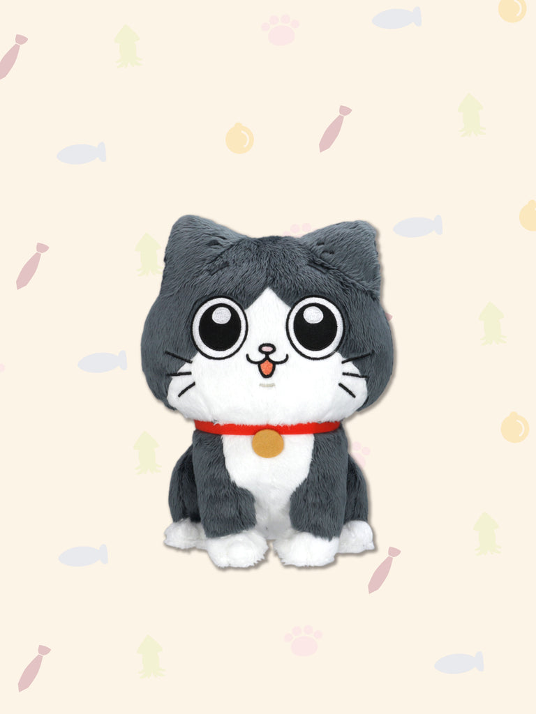 「ねこに転生したおじさん」プンちゃんのぬいぐるみ,A middle-aged man who has been reincarnated as a cat Pun-chan stuffed toy