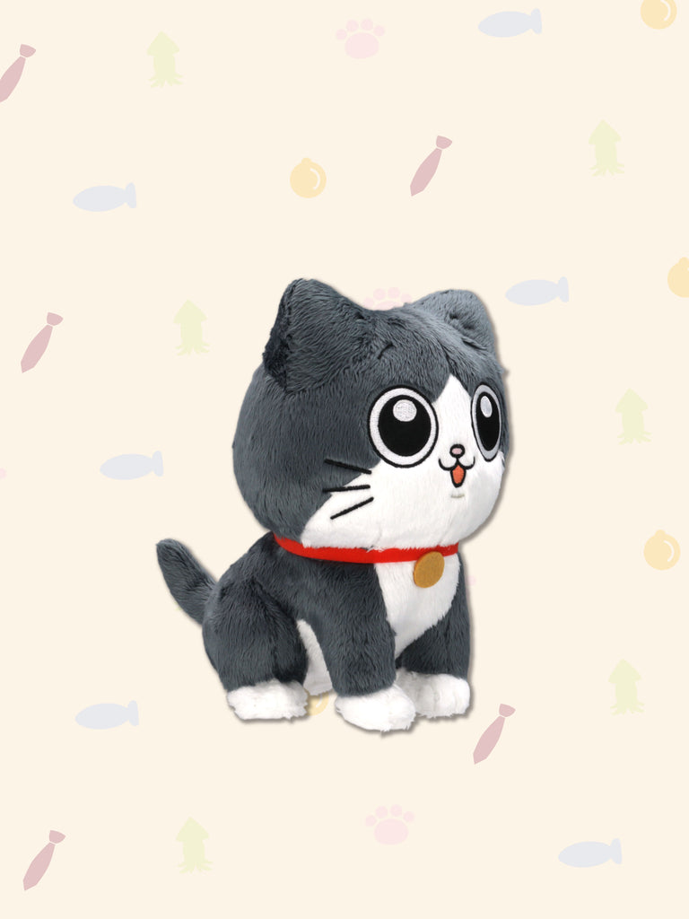 「ねこに転生したおじさん」プンちゃんのぬいぐるみ,A middle-aged man who has been reincarnated as a cat Pun-chan stuffed toy