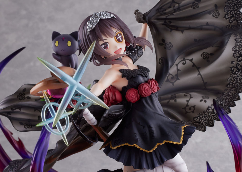 FuRyu F:NEX めぐみん 漆黒の薔薇ドレスVer. 別顔付き このすば めぐみん 漆黒の薔薇ドレスver. 1/7スケールフィギュア – フィギュア