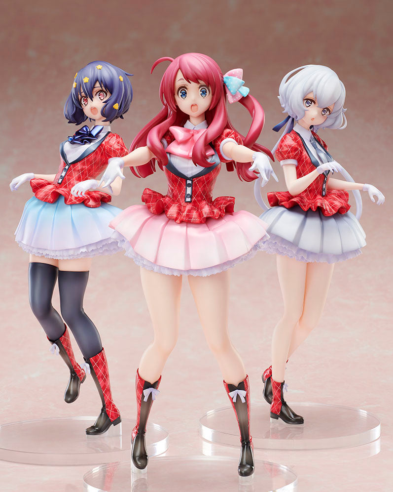 ゾンビランドサガ　1/7フィギュア　源さくら/水野愛/紺野純子　サイン色紙付 源さくら 水野愛 紺野純子 限定複製サインイラスト付き 1/7スケール